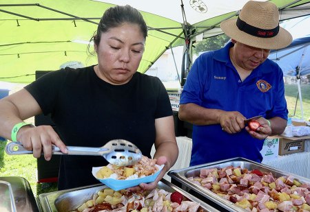 Lemoore's Sushi Table was on hand to provide food for the large crowd.